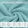 Towels for Bathroom - 100% Cotton | Lightweight | Thick | Soft, Quick Dry Towels, Bath Towel Set of 6 Large, 2 Bath 30"x56", 2 Hand 18"x28", 2 Washcloths 13"x13", Luxury Shower Towel Set, Aqua Teal