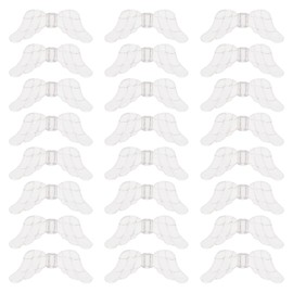 SUNNYCLUE 200pcs 29mm Feather Beads Resin Feather Charms Large Feather Spacer Beads Angel Wings Spacer Beads Wing Pattern Deco Parts Wing Charm Tibetan Wing Shape Beads Acrylic Charm Spacer Beads