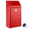 Yaocom Metal Donation Cash Box Collection Safe Suggestion Box with