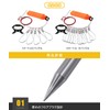BTtime Float Stringer 5 Spring Hook Float Stainless Steel Carabiner