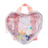 Skip Hop Clear Glitter Heart Kids Backpack, Age 6+, transparent