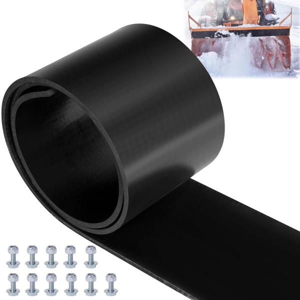 Unbranded 6" Wide Universal Snow Plow Blade Flap - 72”x