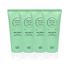 Happy Bath Micro Clean Soapberry Cleansing Foam 150g x4 / 해피바스 마이크로 클린 솝베리 클렌징폼 150g x4