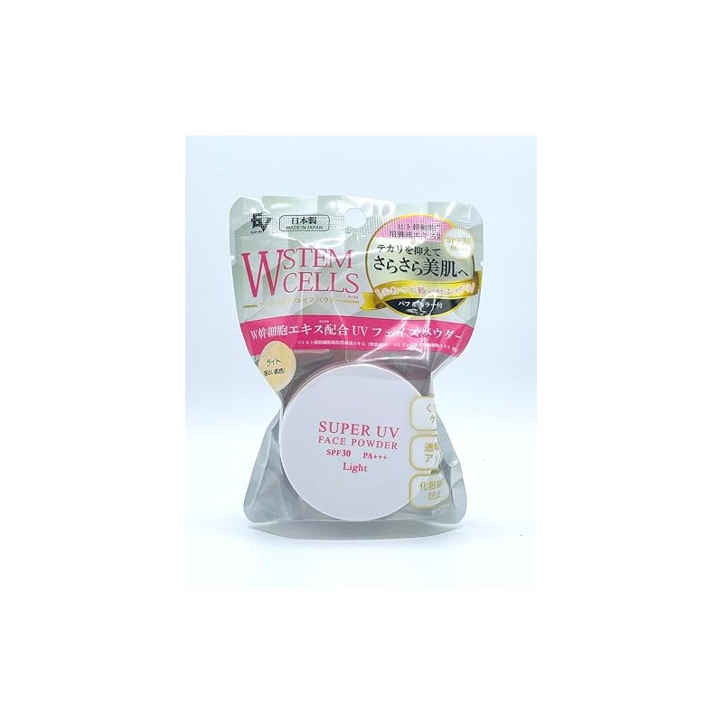 ELLE VIE(エルヴィ) Ｗ幹細胞 スーパーUVフェイスパウダー SPF30 ライト 15g