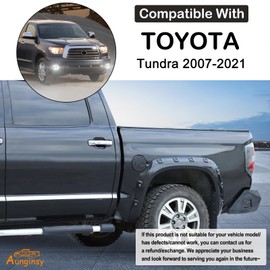 Aunginsy Car Gas Fuel Tank Cap Protect Cover Accessories Compatible with Toyota Tundra 2007-2021 Fuel Tank Door Cover Car Exterior Fuel Tank Cover Oil Gas Cap Door Cover Trim Frame Protect Accessories