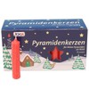 Pyramidenkerzen 50 Stück rot