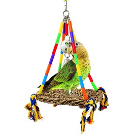 Bonka Bird Toys 2164 Large Rainbow Mat Swing Perch Bird Toy