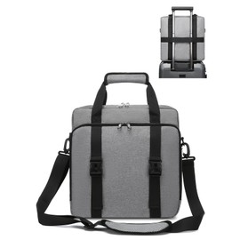 Muzale Starlink Mini Case for Starlink Mini Dish Kit Travel Carry Bag with Shoulder Straps Handle Portable Carrying Bag with Cotton Liner for Accessories Cables Grey