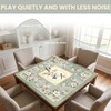 Mocsicka Green Chinoiserie Mahjong Mat 31.5" x 31.5"