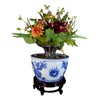 Wooden Fishbowl Display Vase Pot Planter Stand Plant Pot Display