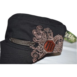 Virtis Grind Mens Unearth Metalcore Band Metal Badge Cadet Hat Cap New