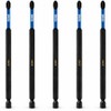 5 x Rennie Tools 150mm Long PZ2 Impact Screwdriver Driver Bits Set. Heavy Duty PoziDriv POZI No.2 Magnetic Screwdriver Bit Set. PZ2 Impact Driver Bits Pozidrive Screw Accessories. Black Oxide Coated