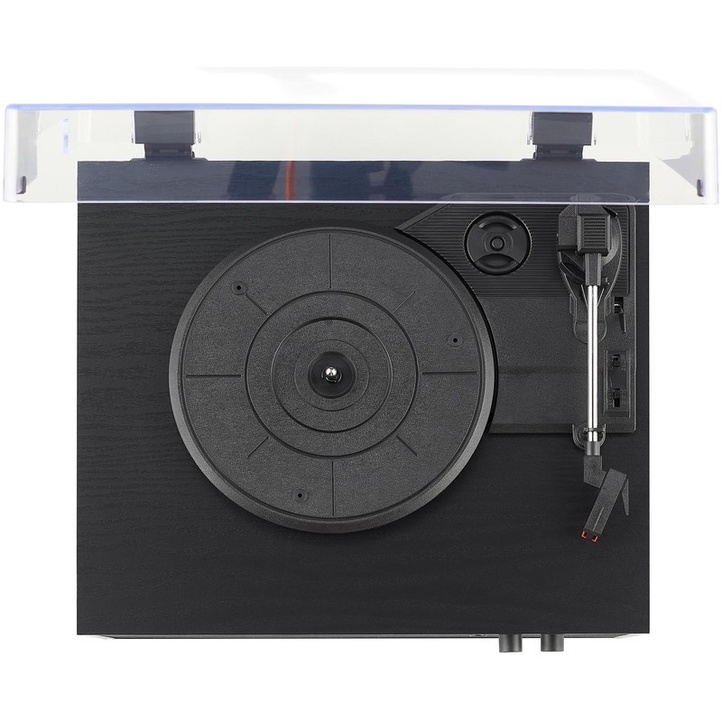 Crosley CR6048A-BK Strobe Bluetooth Vinyl Record Player with Music Sync