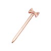 NEO+ Quality metal bow ballpoint pen in rose gold. Stylish