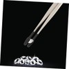 VICASKY 5pcs Stamp Collecting Tweezers Flat Grip Craft Tool for
