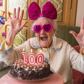 100th Birthday Earrings, 100 Years Old Birthday Outfit Gifts for Women Earrings with Long Tassel for 100th Birthday Decorations Gifts Idea for Women 100 Decorations