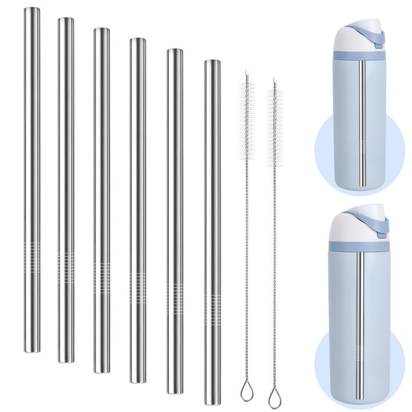 6 PCS Metal Straw Replacement for Owala Freesip 24oz 32oz
