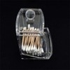 SagaSave Cotton Buds Dispenser Acrylic Makeup Organiser Bathroom Storage Cotton