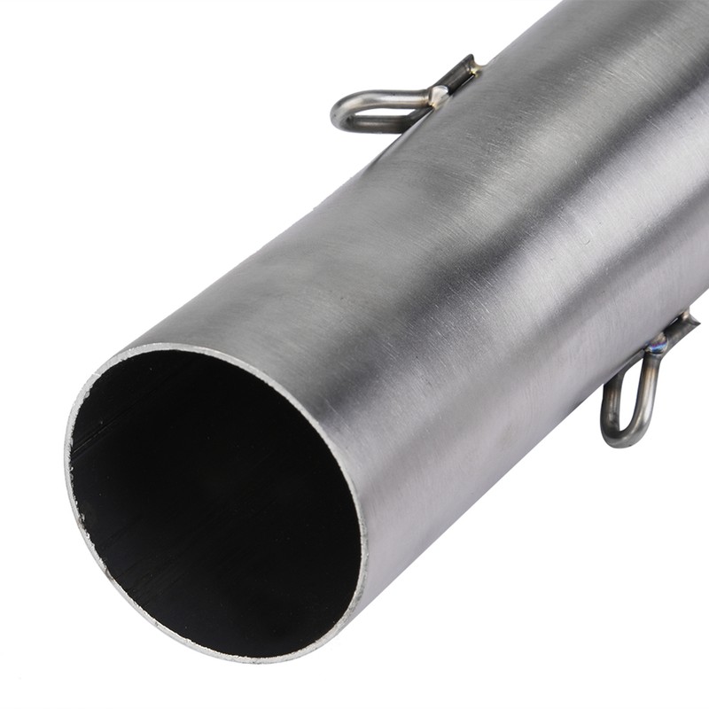 Motorcycle Full Exhaust System Vent Middle Pipe Link Connect for