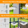 UniqueFire Solar Gutter Lights Outdoor, 40 LEDs Bright Solar Powered