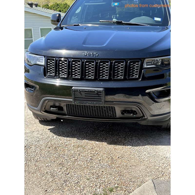 Embossed Black American Flag License Plate Frame Premium Quality Thick