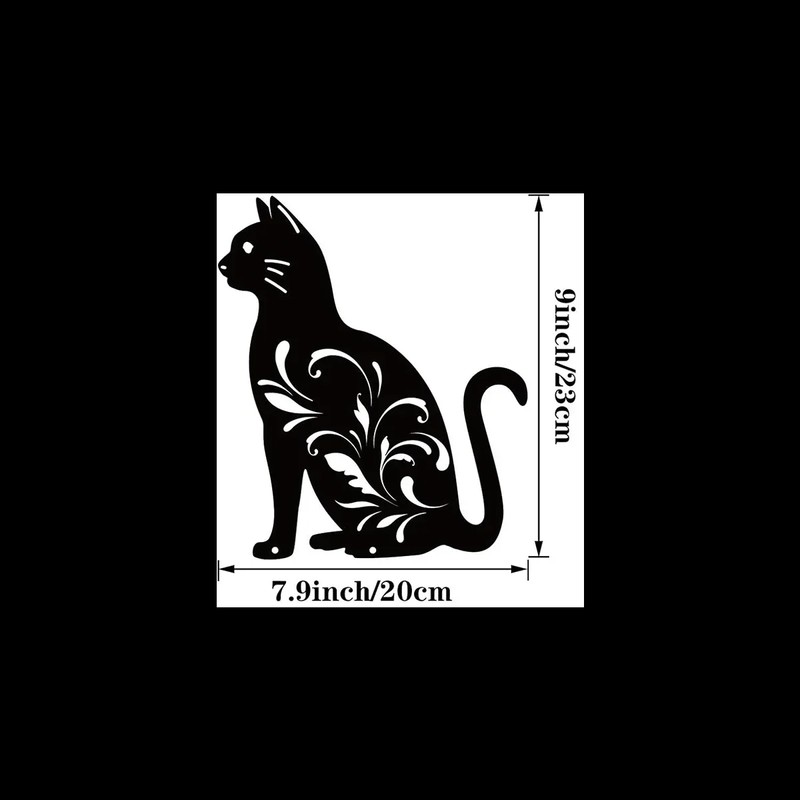 Metal Cat Garden Stakes for Outdoor Decor – Cute Cat