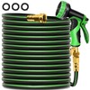 Gardentime Non-Expanding Garden Hose 100FT Flexible No Kink Water Hose,