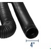 Amerimax52001 25 ft. Expands Flexible Drain 4 in. Diameter Black