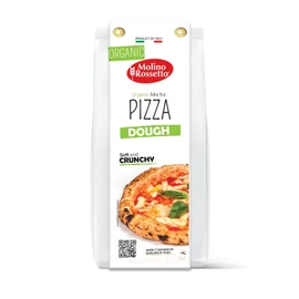 Molino Rossetto Organic Pizza Dough Mix - Gourmet Crust Mix for a Perfect Homemade Pizza - Also Good For Breadsticks, Flatbread, or Calzones 17.6 oz (500 g) - (Pack of 1)