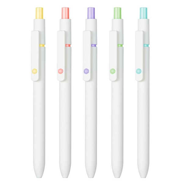 Zennyth 5 Pack Gel Pens Quick Dry Ink Black Ink