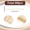 SUNNYCLUE 80Pcs Scratch Art Sticks Bamboo Craft Stick Natural Heavy