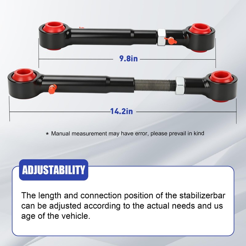2.5" - 6" Lift Front Sway Bar Quicker Disconnect System