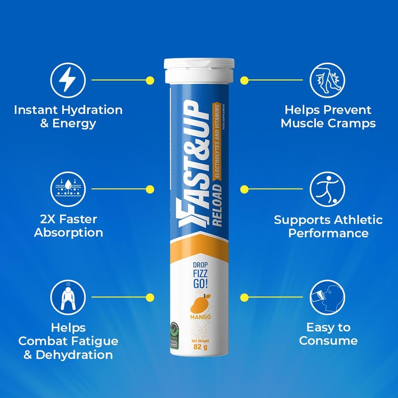 Fast&Up Reload – Mango Flavour – 20 Effervescent Tablets –