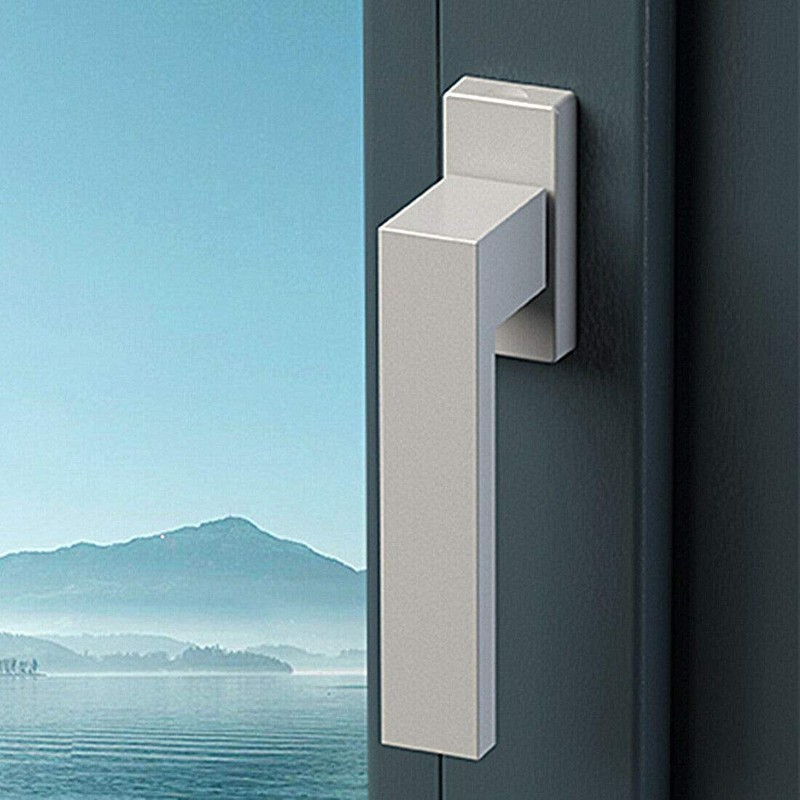 Vershy Aluminium window handle, white, Dublin design, powder-coated, RAL 9016,