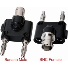bnc banana conversion dual banana male banana socket conversion adapter conversion jack bnc female to banana male jack adapter bnc to banana jack harness BNC female jack to banana male BNC-2 banana jack conversion connector coaxial adapter RF connector f