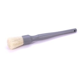 Detail Factory Bore Hair Detailing Brush Heavy Cleaning Brush for Interior and Exterior Detailing Long, 9.4 inches (24 cm), Gray