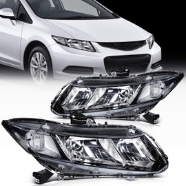ECCPP Headlight Assembly Fit for Honda Civic 2012-2015