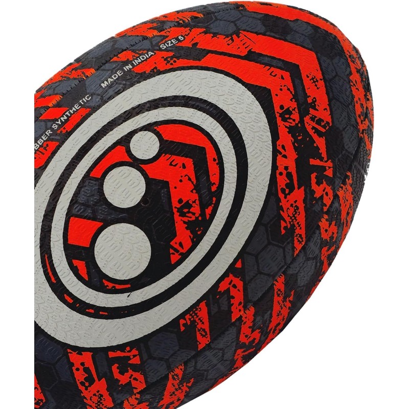 Optimum STREET RUGBY BALL - BLACK/ORANGE - MIDI