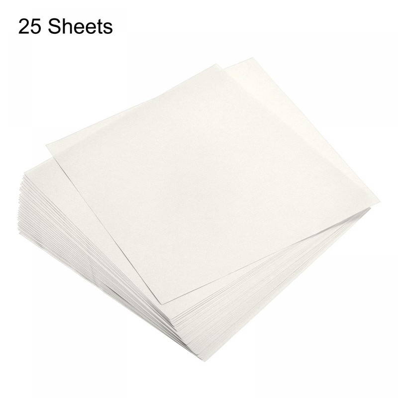sourcing map Origami Paper Double-Sided Cream White 5.9 x 5.9