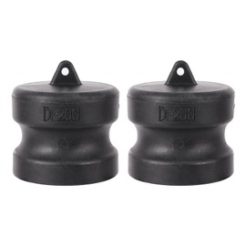FOGWOWO Polypropylene Cam and Groove Hose Fitting,Standard Type DP Camlock Fittings Dust Plug 2 Inch (2Pcs/Pack)