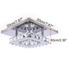 diisunbihuo Modern Crystal Chandelier 7.9 Inches Led Ceiling Light Mini