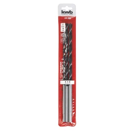 kwb 3-Piece Wood Drill Bit Set, 6 mm, 8 mm, 10 mm (Long Arbor Drill Bit for Wood)