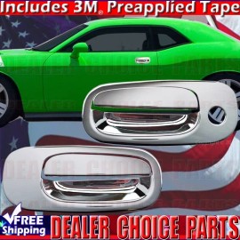 Torox For 2008 2009 2010 DODGE CHALLENGER 2dr Chrome Door Handle COVERS Overlays