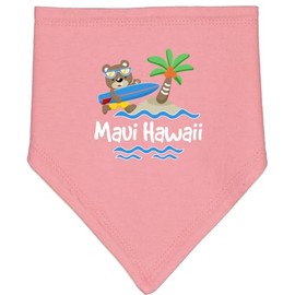 inktastic Maui Hawaii Cute Vacation Baby Bandana Bib Mauve and Natural 356c5