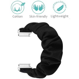 for ID208BT Smart Watch Bands, Fabric Elastic Scrunchie Elastic Watch Band Women Cute Replacement Straps Compatible with AEAC ID208/Tensky ID208/ENGERWALL ID208BT/Gydom/DECWIN ID208BT Watch(NOT ID207)