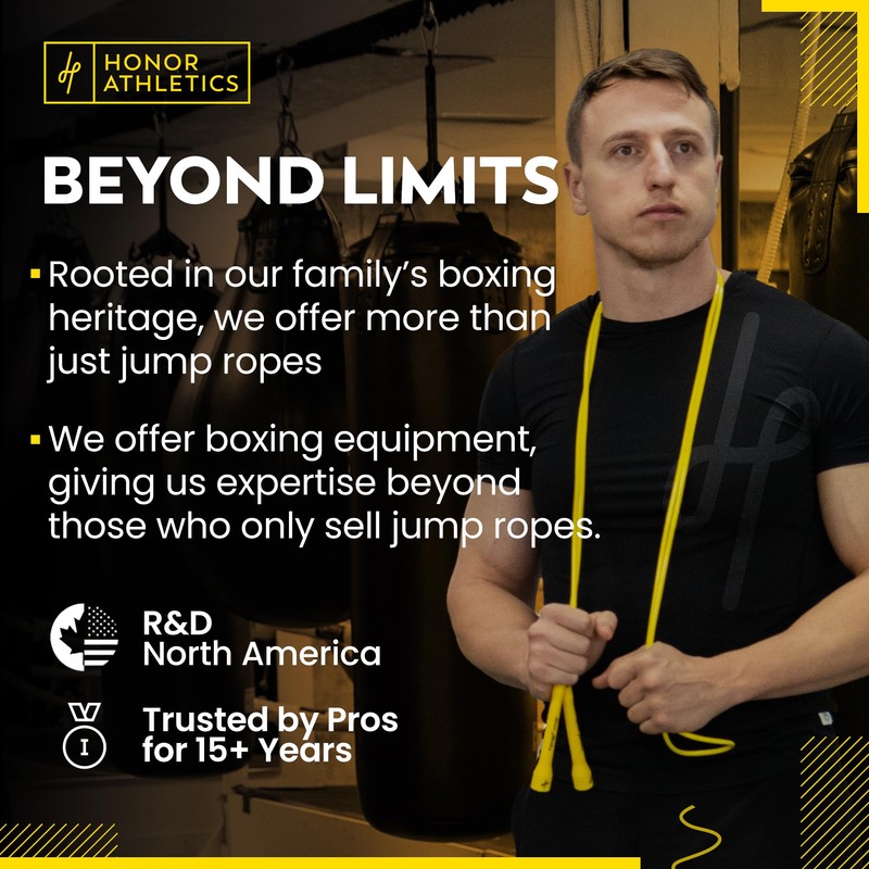 Honor Athletics | Pro Boxing Rope 3.0 | 5.3mm Jump