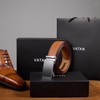 VATAN Men's Belt Leather Ratchet Belt for Men Dress Casual