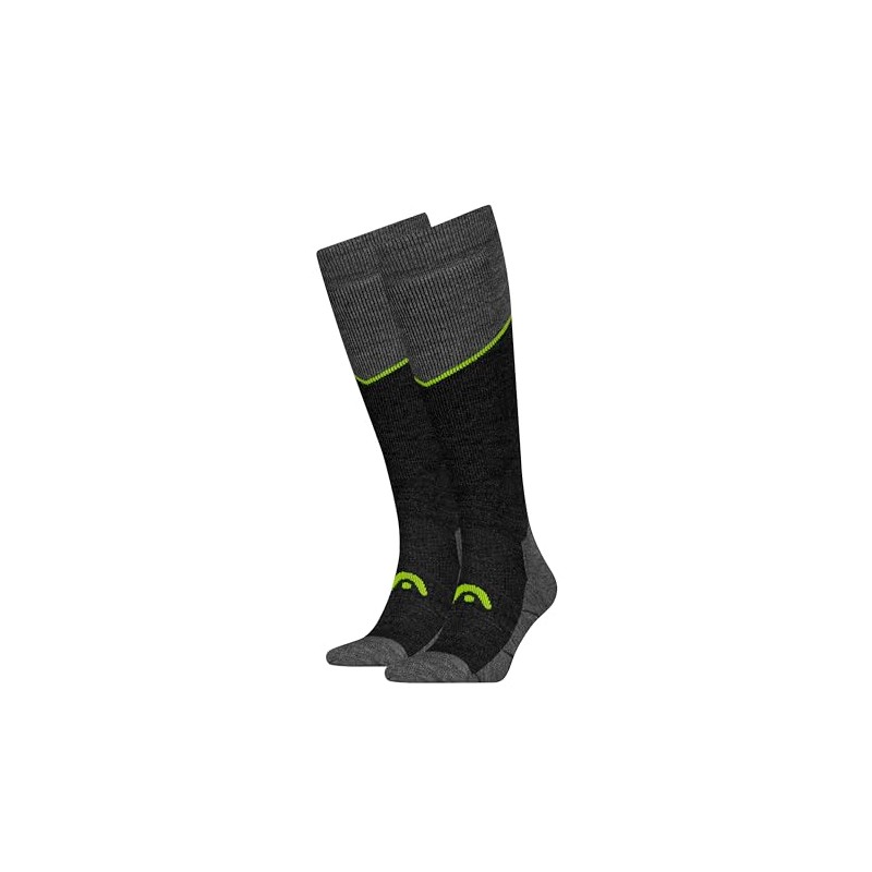 HEAD Unisex Ski Beginner Kneehigh Kneehigh Socks (Pack of 2)