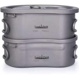 LandField LF-TMT010 Titanium Rice Go, Mess Tin, Handle