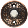 Emtek 2406 2-3/4" Diameter Lancaster Style Brass Lighted Doorbell Rosette,